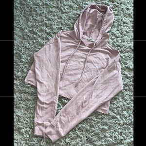 FOREVER 21 WOMENS CROPPED LONG SLEEVE PULLOVER